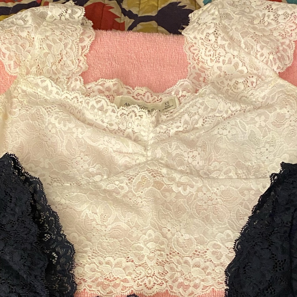 Abercrombie & Fitch white lace top XS for Nova08